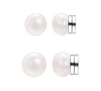Airokiy Pendientes magnéticos elegantes perlas de agua dulce pendientes de perlas falsas de moda para mujer 6 mm 8 mm