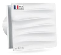 Airope -100 mm, Ventilador,Extractor de Aire con Válvula Anti-Retorno,92 m3/h,Diseño Moderno y Aspecto Estético para Baño, Cocina, Oficina, WC, Silencioso, 5 AÑOS de Garantía