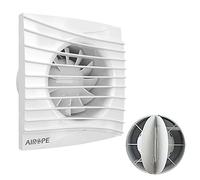 AIROPE-AF-C-100 mm,Ventilador Extractor de Baño aire, Silencioso con Válvula Anti Retorno,Ideal para Baño,Cocina,Inodoro,Bajo Consumo Energético,5 AÑOS de Garantía
