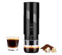 AirOpen Cafetera Portátil, Depósito de 100 ml, Impermeable IPX5, 20 bar, Compatible con Cápsulas Nespresso Original y Café Molido, para Coche, Campamento y Oficina