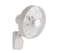 Airos Eco Design Wall - Ventilador de pared con mando a distancia, color blanco