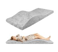 AIROW Colchón de cama y funda de colchón de cama, colchón de espuma para pestañas, colchón ergonómico curvado para masaje de spa y salón de belleza