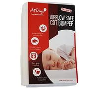AiRoya Protector de Cabeza para Cuna Chichonera Acolchada de cunas - Malla Transpirable - Blanco