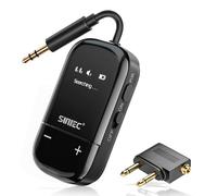 Airplane - Adaptador Bluetooth 5.3, transmisor Bluetooth Airfly para auriculares o AirPods, compatible con APTX de baja latencia, transmisor de audio inalámbrico AUX de 3.5 mm para TV, viajes, vuelos