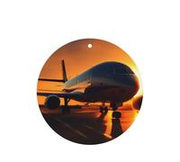 Airplane At Sunset Printing - Juego de 10 tarjetas ambientadoras perfumadas para coche, para decoración de coche