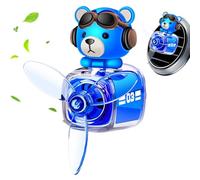 Airplane Car Air Shower, Lindo Air Air Ambientador | Ambindador de ventilación de salida de la hélice giratoria del oso - Accesorios automotrices, adorno de aromaterapia, fragancia de perfume de larga