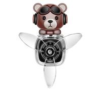 Airplane Car Air Shower, Lindo Air Air Ambientador | Ambindador de ventilación de salida de la hélice giratoria del oso,Fragancia de perfume de larga duración, adorno de aromaterapia de difusor