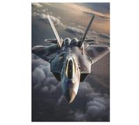 Airplane Combatiente Puzzle de 1000 piezas de madera para niños adultos, rompecabezas de material reciclado de calidad superior (78×53cm)