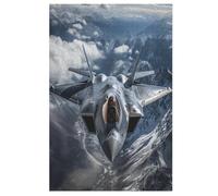 Airplane combatiente rompecabezas de madera 1000 piezas para adultos y niños, rompecabezas imposible, juego de paciencia colorido a partir de 12 años (78×53cm)