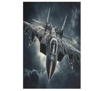 Airplane Combattant - Puzzle de madera para adultos 1000 P - Challenge Puzzles - Adultos y niños a partir de 12 años (78 x 53 cm)