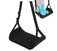 Airplane Foot Hammock, Large Adjustable Desk Feet Rest, 10.83x9.06 Inches Travel Comfort Support with Removable Base (1-Pack), Portable Accessories for Men, Women