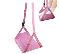 Airplane Foot Hammock, Large Adjustable Desk Leg Rest, Comfortable Travel Foot Support, Portable Feet Hanger with Removable Base for Men and Women, 10.83x9.06 inches