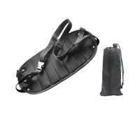 Airplane Foot Hammock, Portable Foot Sling, 18.1x8.27 Inches Adjustable Sturdy Footrest for Plane Travel, Comfortable Black Feet Hammocks for Airplane
