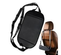 Airplane Foot Hammock, Portable Travel Footrest, Adjustable Hanging Foot Support for Desk Car Home Camping Outdoor Baby Adult Long Flights Comfort Relief, Black