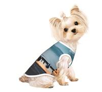 Airplane in The Evening Light Print - Camiseta ligera de verano para mascotas, suave, transpirable, elástica, para gatos y perros