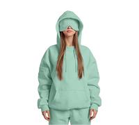 Airplane Mode Travel Hoodie with Eye Mask,2025 New Comfort Airplane Mode Travel Hoodies,with Eye Mask Built In (Light Green,4XL)