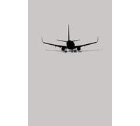 Airplane notebook: aviation theme notebook for commercial pilots, plane lovers, 120 pages blank lined, ideal for work, training, on the line, PPL