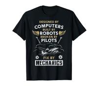 Airplane Pilot Aircraft Mechanic Funny Aviation Gifts Men Camiseta