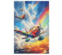 Airplane Puzzle de madera infantil 1000 piezas - Juego de rompecabezas para adultos (78 × 53 cm)
