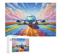 Airplane - Puzzle de madera para adultos 1000 P - Challenge Puzzles - Adultos y niños a partir de 12 años (75 × 50 cm)