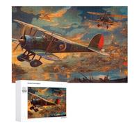 Airplane Puzzles adulto - Puzzle de madera 1000 piezas - Challenge - Adultos y niños a partir de 12 años (75 × 50 cm)