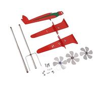 Airplane Weather Vane Metal Airplane Sculpture Airplane Wind Spinner Weather Vanes For Outside Wind Mill For Yard and Garden Airplane Decor
