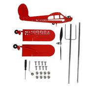 Airplane Wind Spinner 10.6 Inch | Iron Metal Windmill for Garden/Lawn/Yard Decor | Outdoor Wind Sculpture with Smooth Rotation | Weatherproof Farm & Home Ornament