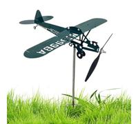 Airplane Wind Vane - 12.6x11.02x1.97in Metal Airplane Wind Vane | Airplanes Windmill Outdoor Decoration | Airplanes Winds Sculpture Spinner Windmill | Outdoor Plane Art Decor for Yard Garden