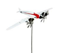 Airplane Windmill Outdoor Decoration - 19.69x11.81x3.15 in Airplane Spinner | Airplanes Wind Sculpture Spinner Windmill | Outdoor Plane Art Decor for Yard Garden Outside Lawn Patio