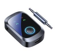 Airplane Wireless Adapter, 3.8x1.6x5.9cm ABS 2-in-1 Transmitter Receiver Multipoint Stereo HiFi Double Stream with MicsHD for Travel, Music, Gamings, Entertainment