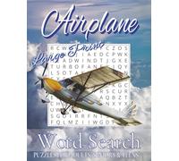 Airplane Word Search Puzzle Book Large Print: Word Searches with Large Print about Airplane, Aviation, Flying and More | 8.5x11 inches, 110 pages | 50+ puzzles ... Gift for Vacations, Holidays