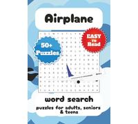 Airplane Word Search Puzzle Book: Word Search with Easy to Read Print about Plane Parts , Plane Names, and More | 6x9 inches, 110 pages | 50+ Puzzles … Gift for Vacations, Holidays and Spare Time