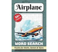 Airplane Word Search Puzzle Book: Word Searches with Easy to Read Print about Airline Pilots, Aviation, Flying & More | 6x9 inches, 110 pages, 50+ puzzles | Gift for Holidays, Vacations & Birthdays