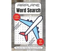 Airplane Word Search Puzzle Book: Word Searches with Easy to Read Print about Airplane, Pilot, Flying and More | 6x9 inches, 110 pages | 50+ Puzzles … Gift for Vacations, Holidays and Free Times