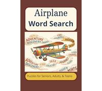 Airplane Word Search Puzzle Book:: Word Searches with Easy to Read Print about Airplanes, Aviation, Aircraft, and more | 6x9 inches, 110 pages | 50+ ... Gift for Vacations, Holidays, and Free Times.