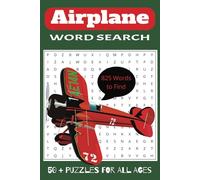 Airplane Word Search Puzzle Book: Word searches with easy to read print about Airplanes, Aviation, Airports and More | 6x9 inches, 110 pages | 50+ ... Gift for Vacations, Holidays and Free Time