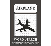 Airplane Word Search Puzzle Book: Word searches with Easy to Read Print about Airplanes, Aviation and More | 6x9 inches,110 pages | 50+ Puzzles... Gift for Vacations, Holidays and Free Times