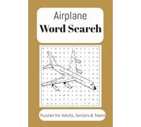 Airplane Word Search Puzzle Book: Word Searches with Easy to Read Print About Airplanes, Aviation, Mechanics And More 6x9 inches, ... Gifts For Vacation, Holidays And Free Time