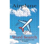 Airplane Word Search: Relaxing Brain Games for Aviation Enthusiasts - Perfect for Travel, Gifts & Stress Relief!