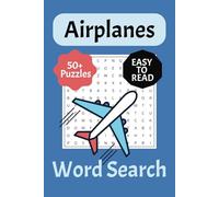 Airplane Word Search: Word Searches with Easy to Read Print about airplanes, aviation, flying, aircrafts and more | 6x9 inches, 110 pages | 50+ Puzzles…Gift for Vacations, Holidays and Leisure Time