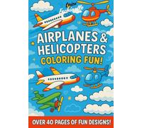 Airplanes Aircraft and helicopters: for coloring fun