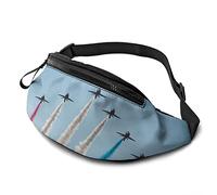 Airplanes Show In The Sky Fanny Packs para Mujeres, Hombres, riñoneras con Correa Ajustable, cinturón para Correr, riñonera, riñoneras para Viajes, Correr