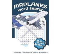 Airplanes Word Search Puzzle Book: Word Searches with Easy to Read Print about Airplanes, Flying, Airports and More | 6x9 inches, 110 pages | 50+ ... and Free Times. Great for Anxiety Relief.