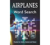 Airplanes Words Search Puzzle Book: Words Search with Easy to Read Print about Airplanes, Aircraft, Flying Machines and More | 6x9 inches, 110 pages | ... Gift for Vacations, Holidays and Free Time