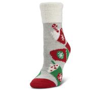 Airplus Calcetines Cabina Doble Capa con Forro Térmico de Aloe Vera y Suela Antideslizante, Calcetines Interior Suaves para Calor, Confort y Estilo, Unisex para Casa y Relax, Marrón, 35-41