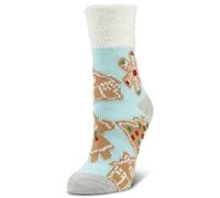 Airplus Calcetines Cabina Doble Capa con Forro Térmico de Aloe Vera y Suela Antideslizante, Calcetines Interior Suaves para Calor, Confort y Estilo, Unisex para Casa y Relax, Azul, 35-41