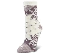 Airplus Calcetines Cabina Doble Capa con Forro Térmico de Aloe Vera y Suela Antideslizante, Calcetines Interior Suaves para Calor, Confort y Estilo, Unisex para Casa y Relax, Violeta, 35-41