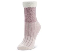 Airplus Calcetines Cabina Doble Capa con Forro Térmico de Aloe Vera y Suela Antideslizante, Calcetines Interior Suaves para Calor, Confort y Estilo, Unisex para Casa y Relax, Rosa, 35-41