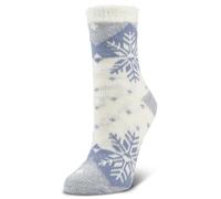 Airplus Calcetines Cabina Doble Capa con Forro Térmico de Aloe Vera y Suela Antideslizante, Calcetines Interior Suaves para Calor, Confort y Estilo, Unisex para Casa y Relax, Azul, 35-41