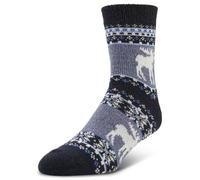 Airplus Calcetines Cabina Doble Capa con Forro Térmico de Aloe Vera y Suela Antideslizante, Calcetines Interior Suaves para Calor, Confort y Estilo, Unisex para Casa y Relax, Azul, 41-47